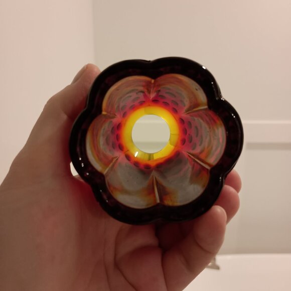 Vintage 1974 red hobnail fairy lamp light - Picture 7 of 9